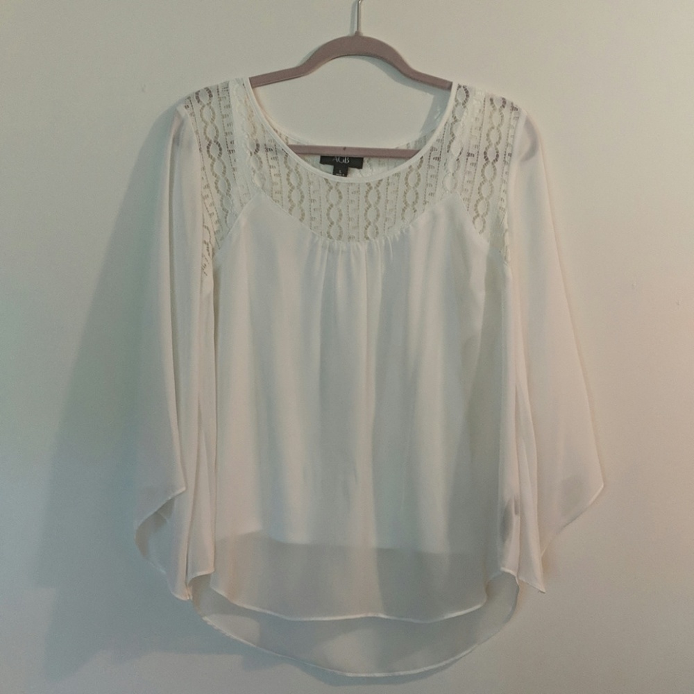 White top with attached cami
